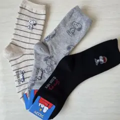 SNOOPYソックス3足セット