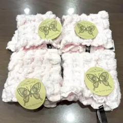 コッフルワッフルハンドタオル ピンク　４枚セット
