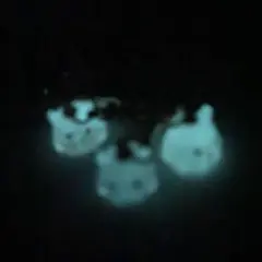 光る✩.*˚極小ミニミニめんだこちゃん♡のキーホルダー3個set♡