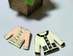 二点セット　新品　ブローチ　ホワイト　パール　ゴールド　ライトピンク　ピンク