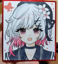 手描きイラスト☆魔法少女ノ魔女裁判 まのさば 桜庭エマ