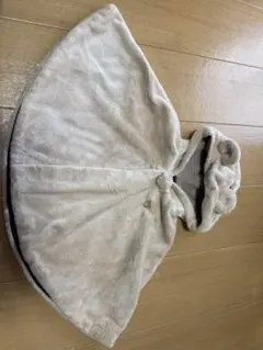 ミキハウス ベビーポンチョ クマ耳付き