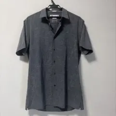 ZARA 半袖シャツ スリムフィット グレー