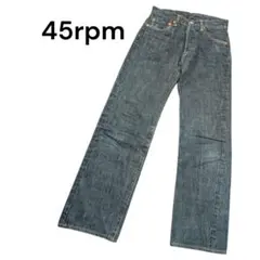 45rpm 日本製 デニムパンツ 赤耳 セルビッジ ボタンフライ W27のサムネイル