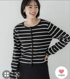 coca 金ボタンニットカーディガン