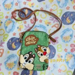 チップ　デール　スマホポーチ　携帯ポーチ　ショルダーポシェット　ディズニー