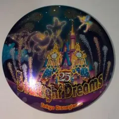 東京ディズニーランド 25周年記念 ナイトドリームス 缶バッジ
