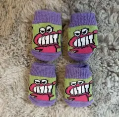 犬用 靴下 クレヨンしんちゃん ペットソックス 4枚セット ワニ山さん Sサイズ