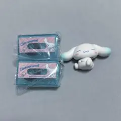 サンリオ ガチャガチャ フィギュア カセットテープ キーホルダー シナモロール