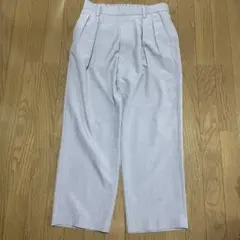 WYM LIDNMワイドスラックスイージーパンツ グレージュワイドパンメンズ Lのサムネイル