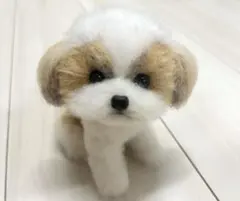 羊毛フェルト　シーズー　犬のサムネイル