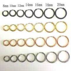 片耳☆金属アレルギー対応☆ 輪っかピアス 丸カン フープピアス ステンレス