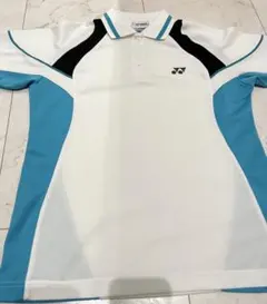 【美品】YONEX ポロシャツ　ホワイト/ブルー/ブラック　ユニセックス