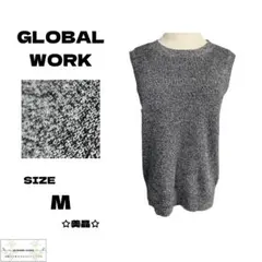 ☆美品☆　GLOBAL WORK　ニット　ベスト　Mサイズ