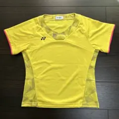 YONEX バドミントンシャツ Lサイズ イエロー