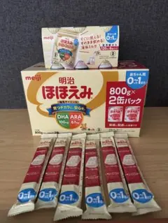meiji ほほえみ2缶　キューブ6袋　液体ミルク120ml6本
