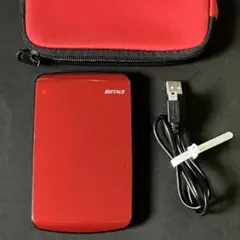 BUFFALO 外付けHDD 320GB HD-PE320U2 ケース付き