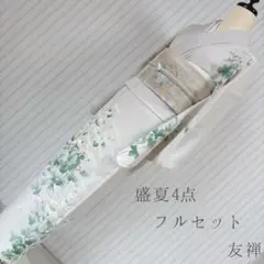 絽 紗 夏着物 木槿 162 繊細な美 小紋 フルセット 着物 盛夏 夏5 