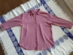 UNIQLO　レーヨンスキッパーブラウス七分袖