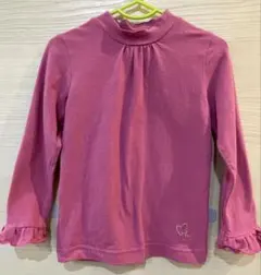 hakka kids ピンク フリル袖 長袖カットソー 100