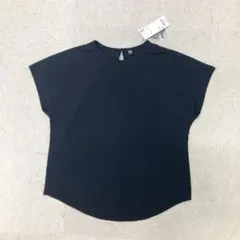 新品❤️ UNIQLO フレンチスリーブ　ブラウス　半袖　ブラック　Sサイズ