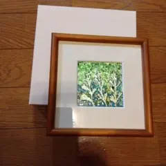 ムービングクラフト作家 原画 お米の粉で描いた沖縄の海 一点もの サイン入り ムービングクラフト作家 原画 お米の粉で描いた沖縄の海 一点もの
