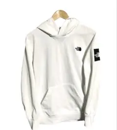 THE NORTH FACE ホワイト プルオーバーパーカー ロゴ サイズL