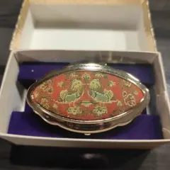 【新品未使用】和柄 リップホルダー 鏡付き ゴールド
