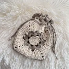 ♡かぎ編み　手作り　ポーチ♡