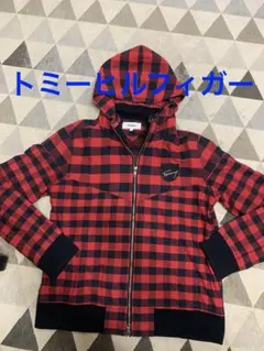 Tommy M フード付きチェックジャケット