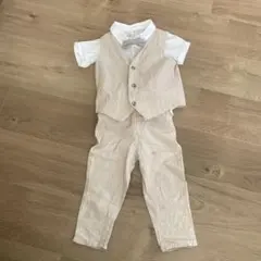 H&M フォーマルスーツ ベージュ 1½-2Y