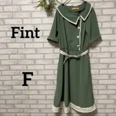 F i.n.t ひざ丈ワンピース