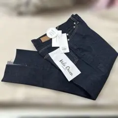 ミラオーウェン 裾段差テーパードデニムパンツ　サイズ0