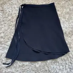 パトリシア　巻きスカート　ブラック