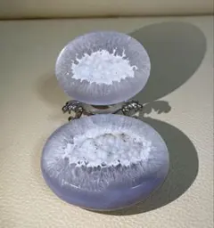 トレジャー瑪瑙 ドゥルージーアゲート 聚宝盆 雪模様 シュガー トルマリン共生