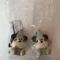 ディズニークリスマス　リルリンリン　スナックケース　ブルー　ベージュ　セット