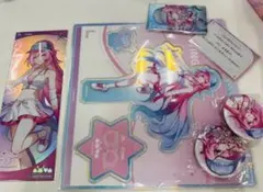 鳴潮エイメス アクリルスタンド 缶バッジ 6点特典グッズセットMINISO 新品 鳴潮エイメス アクリルスタンド 缶バッジ 6点特典グッズセットMINISO