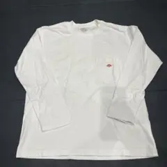 DANTON 長袖 ポケットTシャツ ホワイト