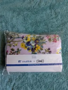 新品FEILERオリジナルブランケット　フワフワフリース花柄ピンク　未使用未開封