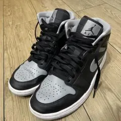 Nike Air Jordan 1 Mid シャドウ　ブラック/グレー