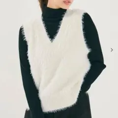 シャギーベスト