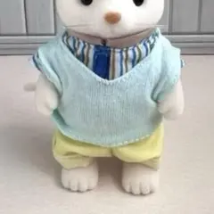 【新品】シルクネコのお父さん　着せ替え　シルバニアファミリー
