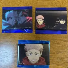 呪術廻戦　場面写TDスクエア缶バッジ　虎杖悠仁　3点セット