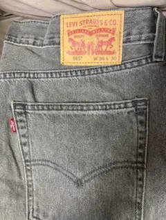 リーバイス 565 グレー ルーズフィットストレートジーンズ W36 L30