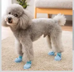 ドッグブーツ犬 靴 犬用靴 可愛いイルカ形雨靴 防水シリコン素材犬の靴