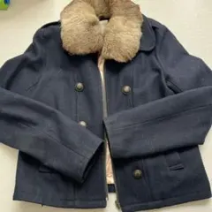 PAGEBOY ファー付きネイビージャケット