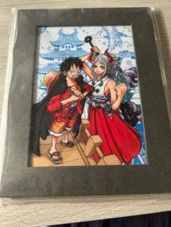 ワンピース ONE PIECE 100巻発売記念 ルフィ & ヤマト 刺繍アート