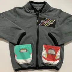 新品　未使用　はやぶさ　こまち　ジップアップパーカー　上着　上着　110 グレー