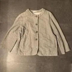 サリースコット　花柄模様　紺色　刺繍　入りジャケット　半袖　//// b11 sallyscott（サリースコット） 古着 買取 通販 未使用Sally Scott