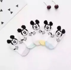 ディズニー　ミッキー 靴下　キッズソックス 子供靴下　5足　16〜19cm